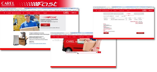 Professional humidification at a click, the CAREL Fast service